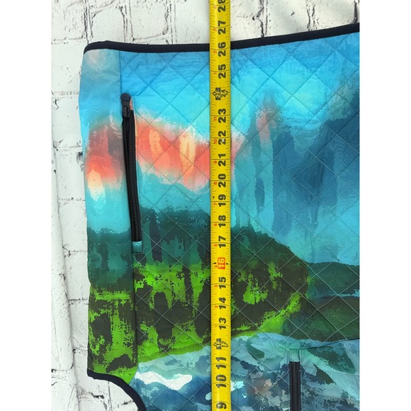 NEW Greyson Golf Painted Mountain Yukon 1/2 Zip Vest Men's Sz M Primaloft - Picture 8 of 9